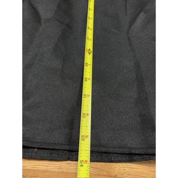 Black Ruffle Cape Maxi Trench Coat Gothic Victorian Steampunk Brass Button Long - Picture 6 of 7